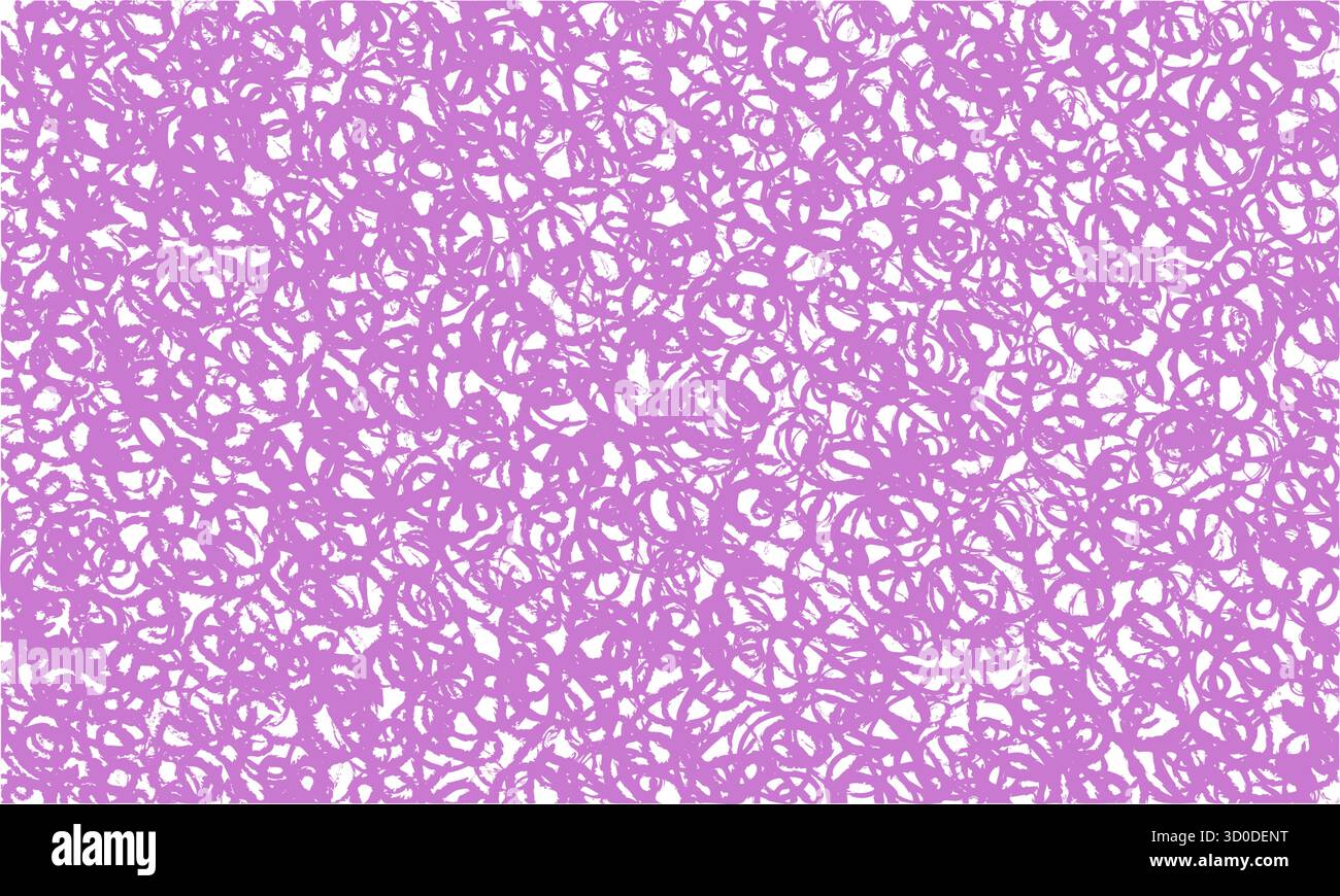 Pink Crayon Rectangle With Scribble Texture Stock Vector