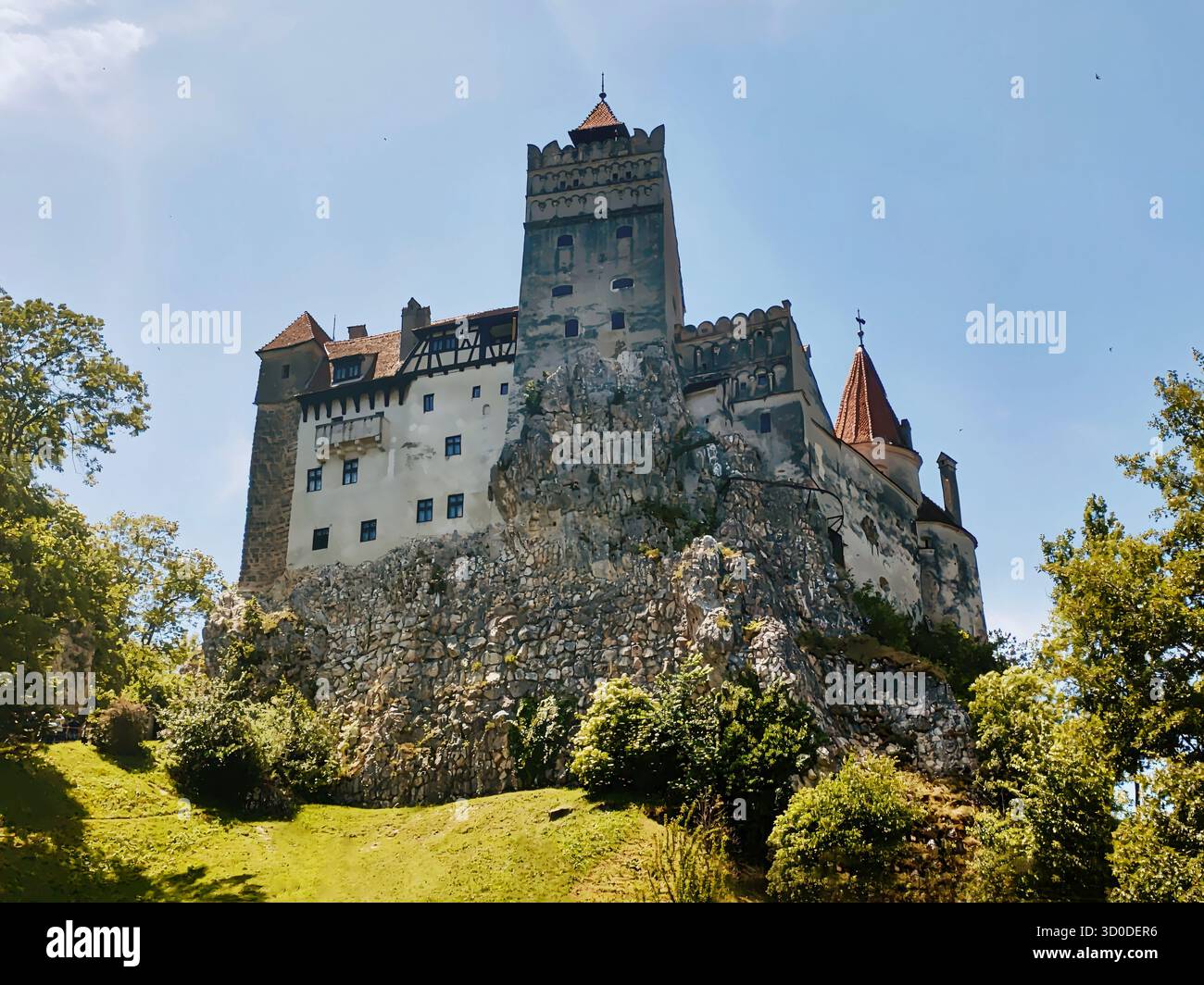 Bran Castle (Castelul Bran), known as Dracula's Castle or Vlad the Impaler home, near Brașov city, Transylvania. Romania. - Smartphone Captured Stock Image