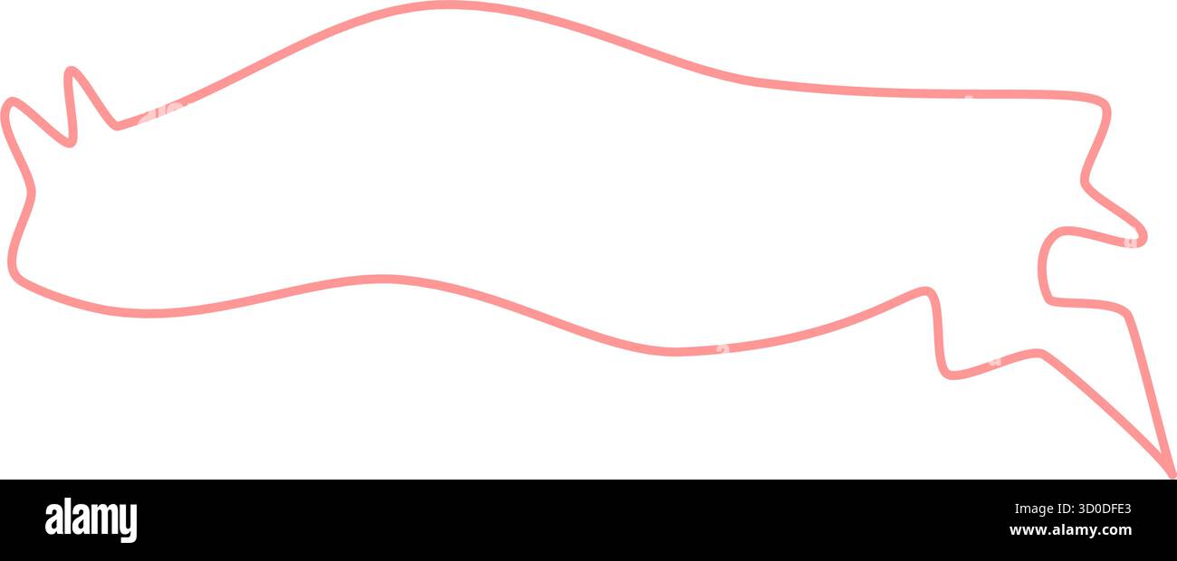 Hand Drawn Squiggle Speech Bubble Banner Stock Vector