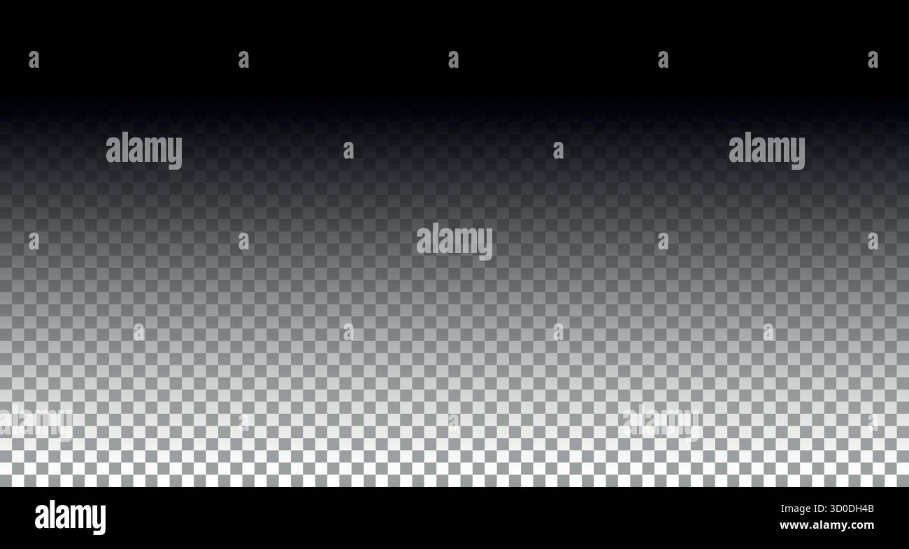 Dark shadow from top to bottom isolated on transparent backdrop Stock ...