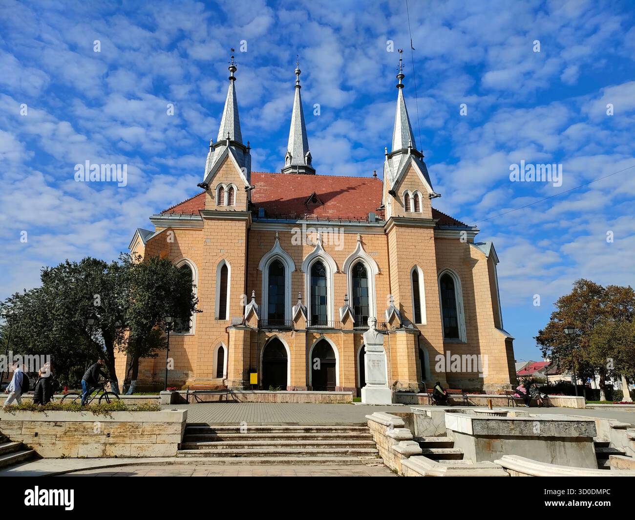 Reformed Church Sighet, Maramureş county, Romania (Biserica reformată Sighetu Marmației, județ Maramureș) - Smartphone Captured Stock Image