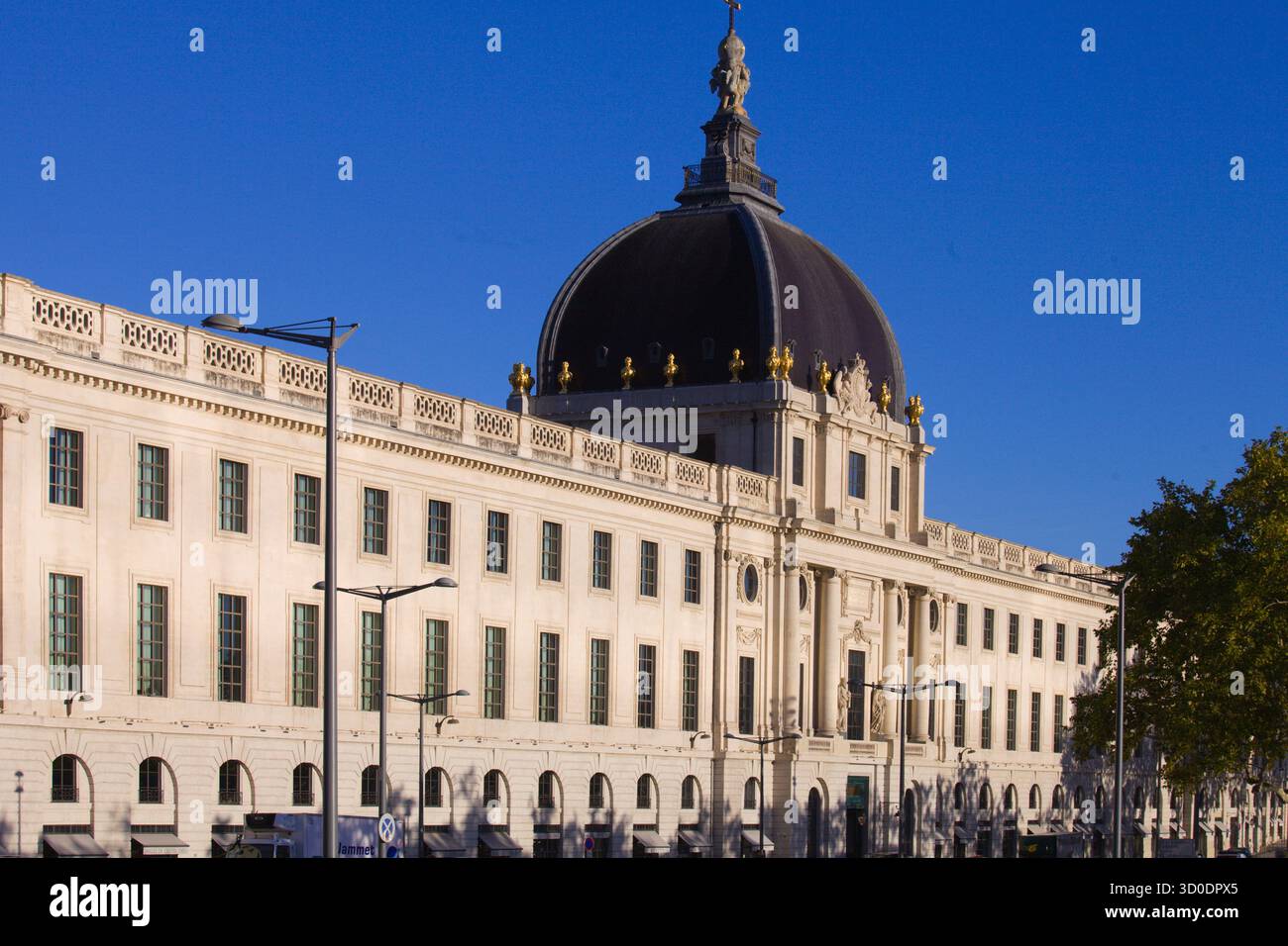 France, Lyon, Hotel-Dieu, Stock Photo