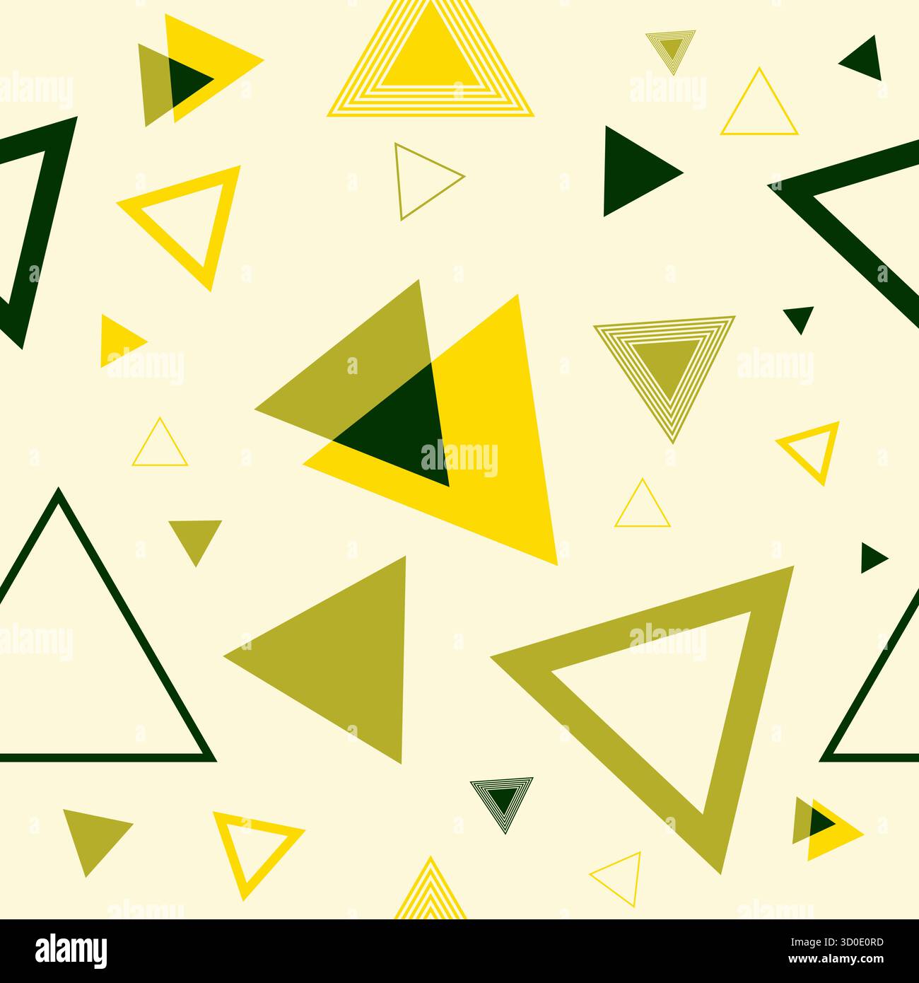 Triangle Seamless Pattern. Triangular Shape Background Stock Vector