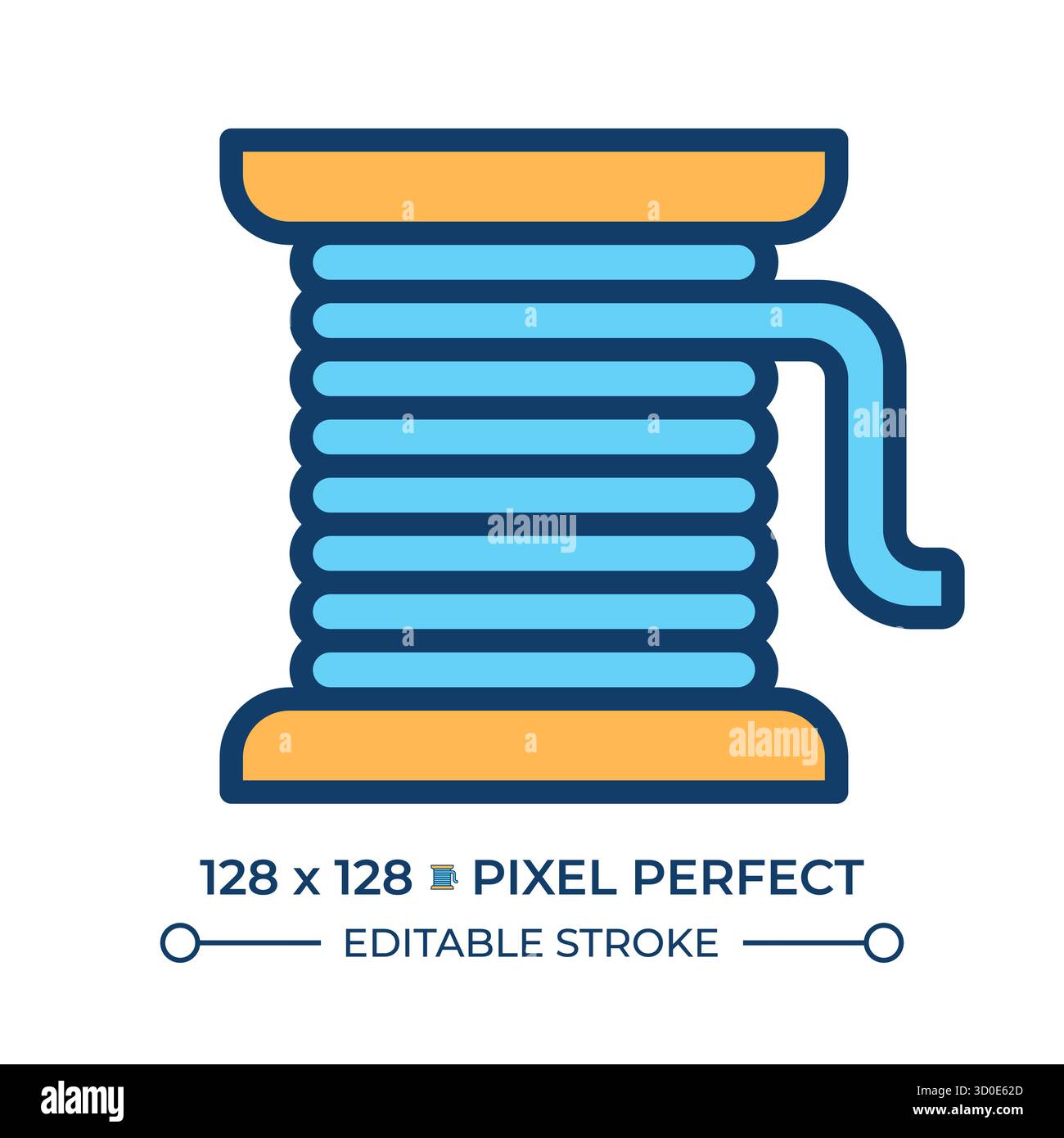 Copper wire coil line color icon Stock Vector Image & Art - Alamy