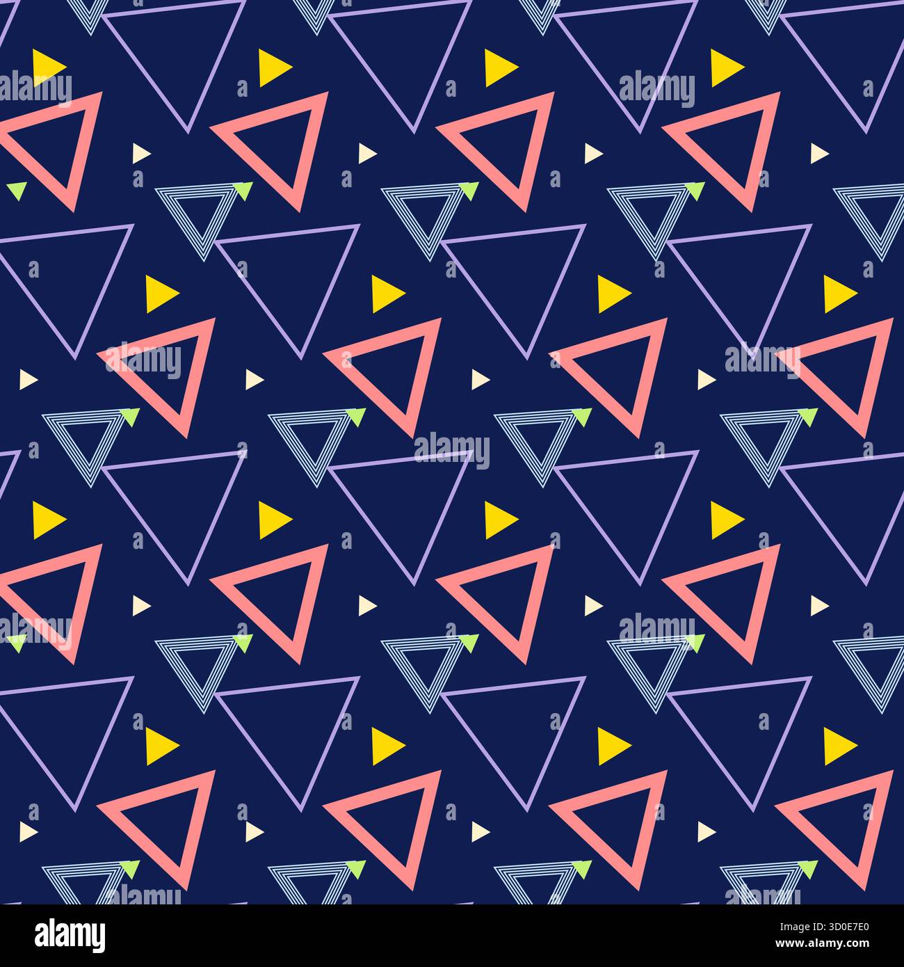 Triangle Pattern Background Textured Vector Design. Triangle Seamless Vector Stock Vector