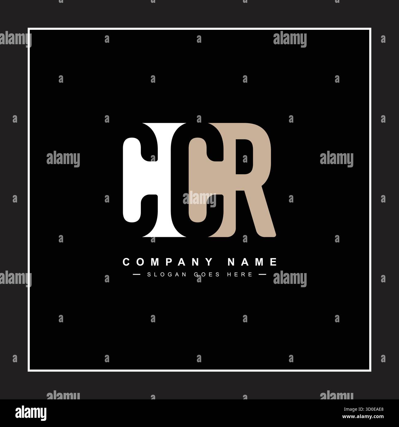 CCR Vector Logo Template - Creative Icon for Initial Letters C, C and R Stock Vector