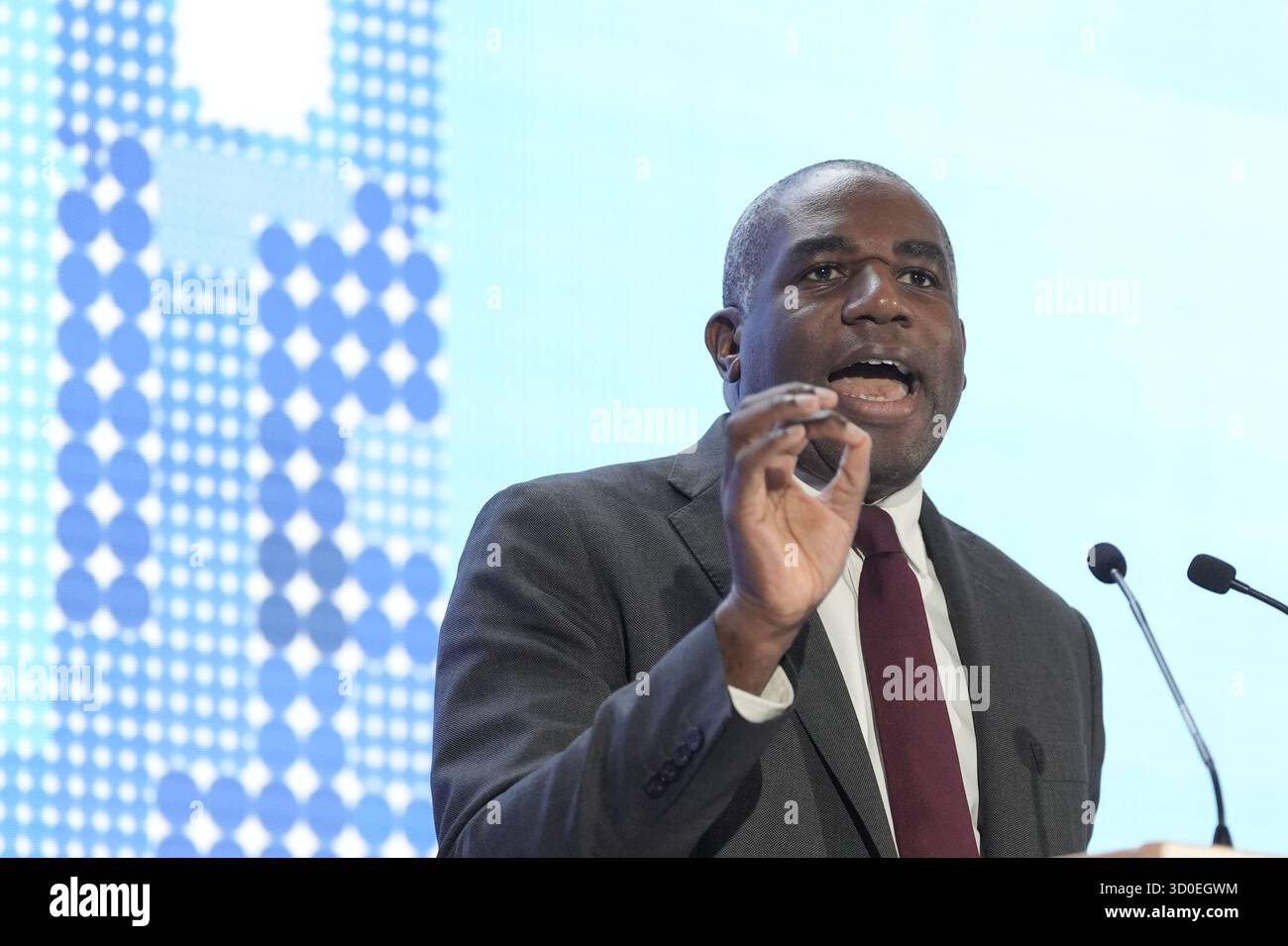 Deputy Prime Minister David Lammy delivers the keynote speech at the ...