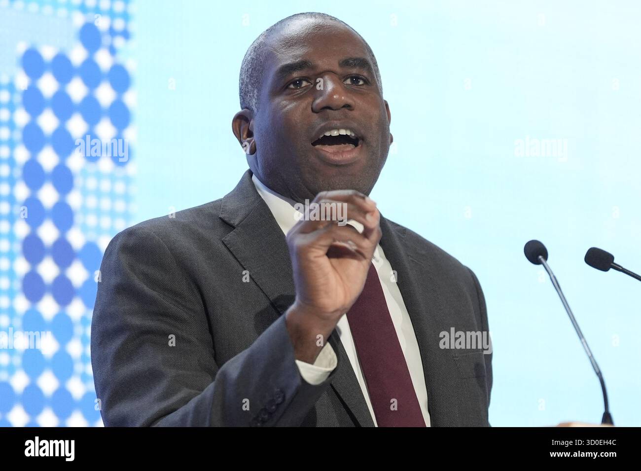Deputy Prime Minister David Lammy delivers the keynote speech at the ...
