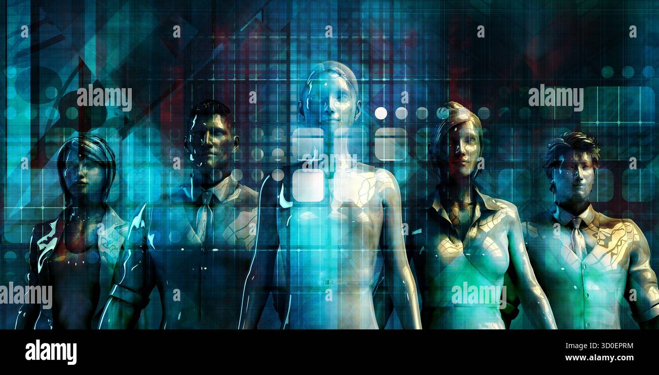 Artificial Intelligence Used In Hr Technology Structure Stock Photo