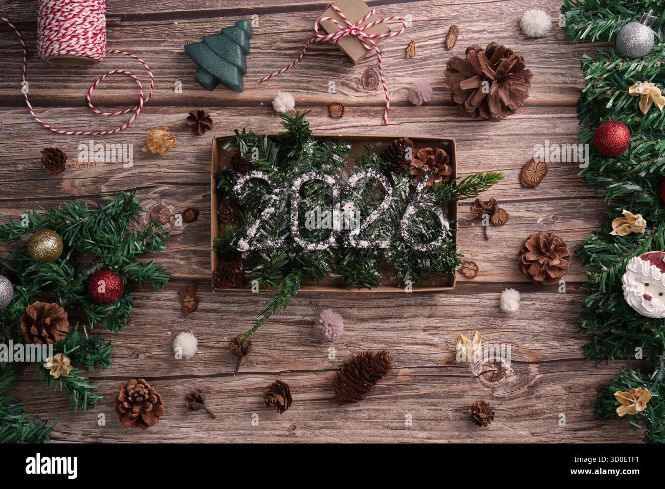 Rustic new year 2026 hi-res stock photography and images - Alamy