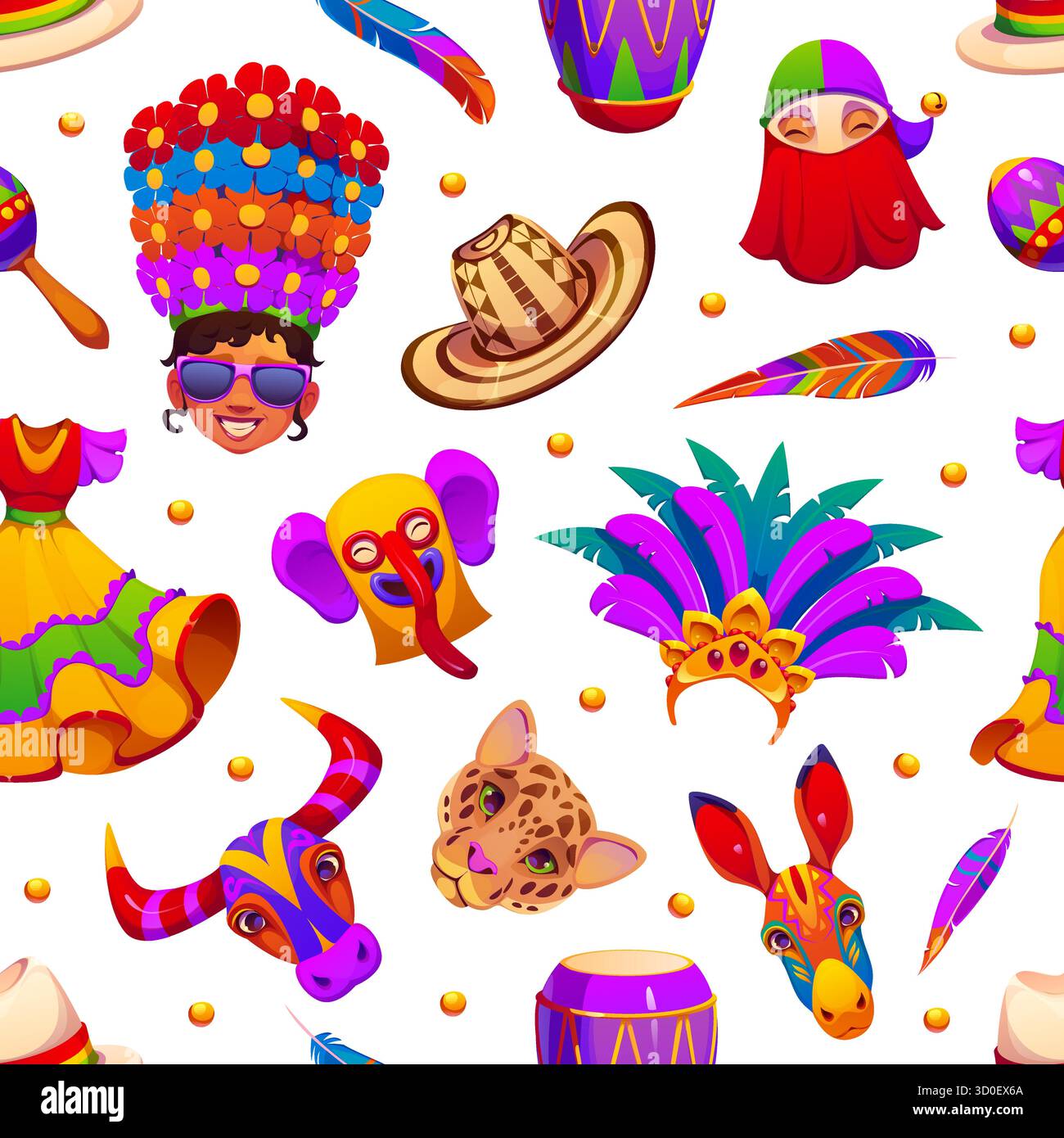 Carnival of barranquilla Stock Vector Images - Alamy