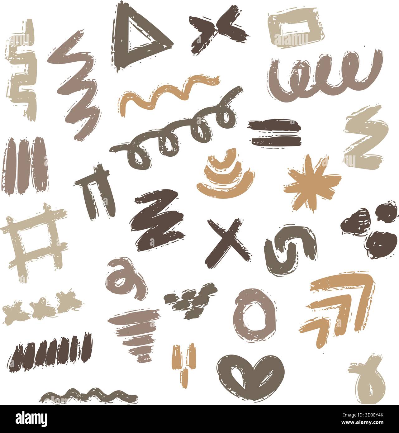 Abstract shape modern art design element for print and web background Stock Vector