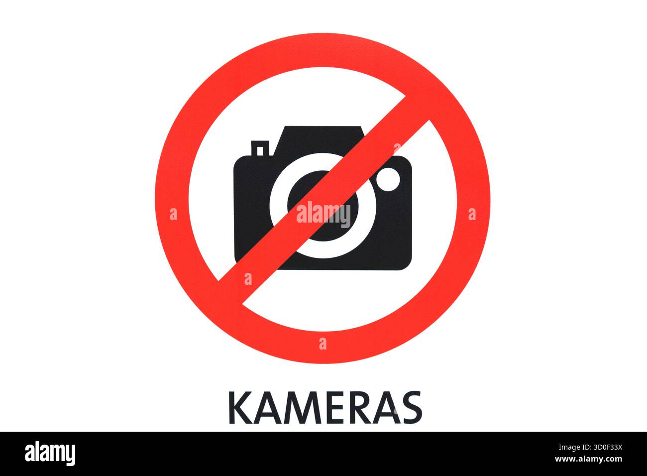 Prohibition sign: photography prohibited, no camera, photography ban ...
