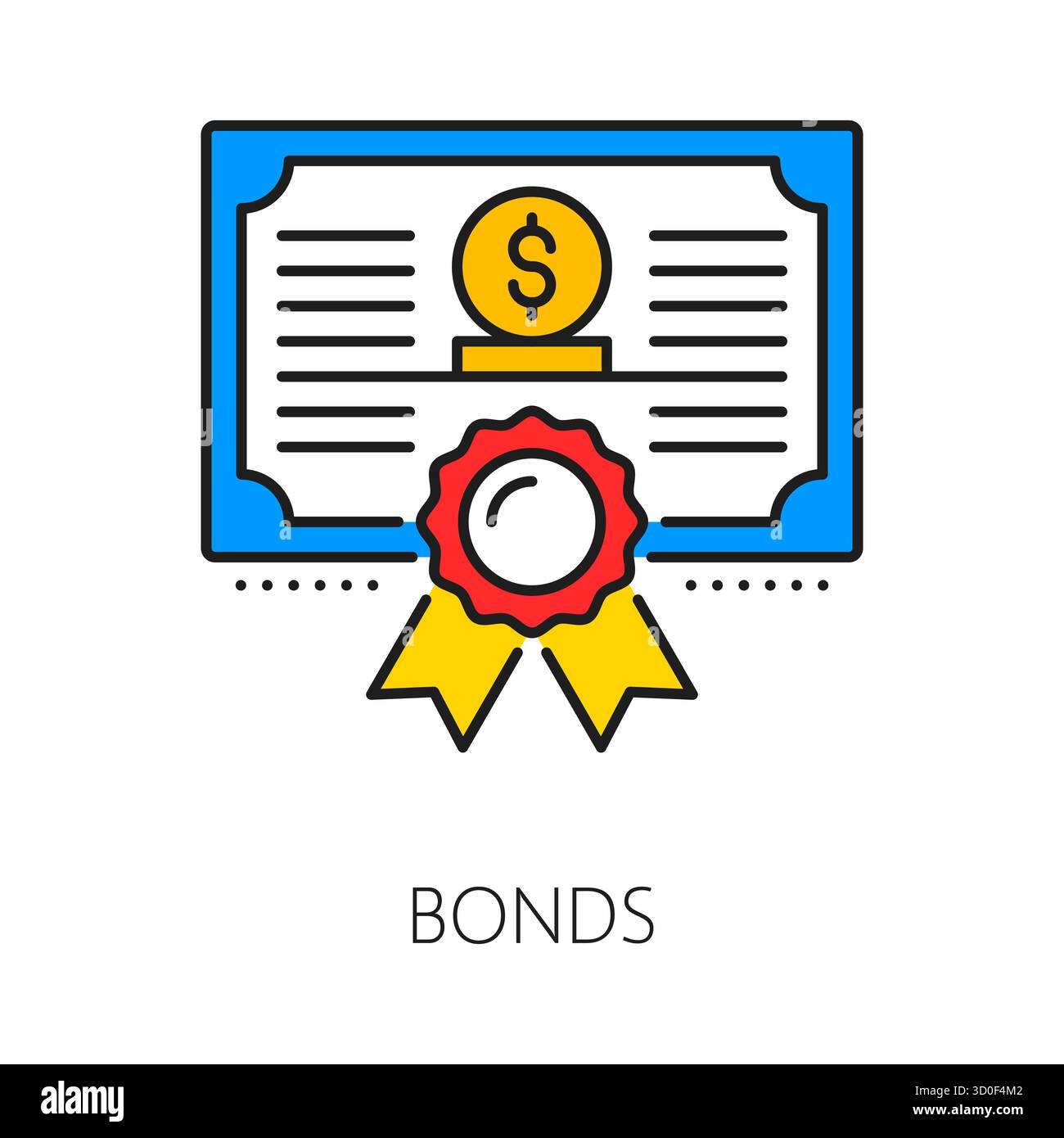 Stock market share certificate Stock Vector Images - Alamy