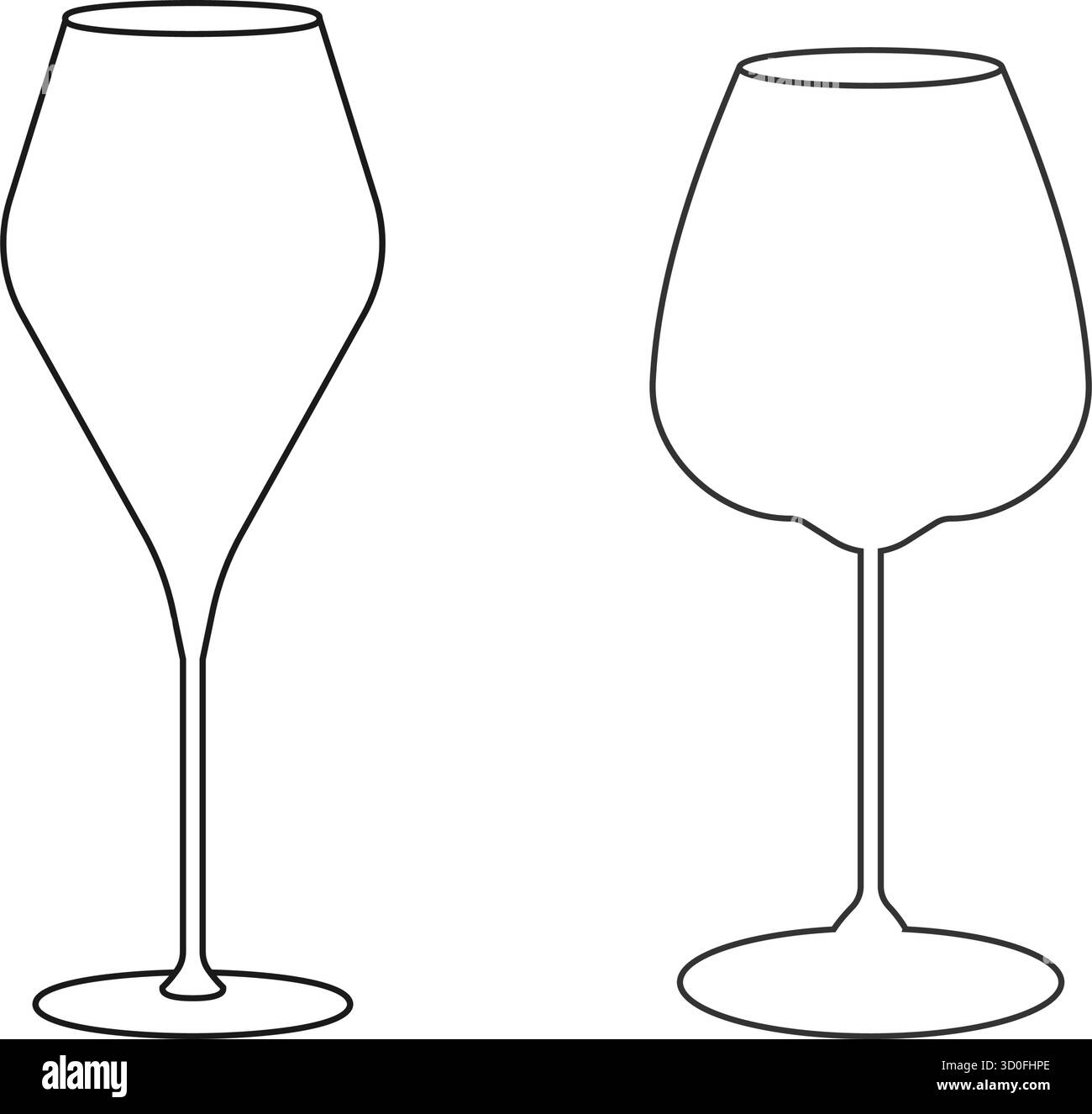 Creative art wine glasses Black and White Stock Photos & Images - Alamy