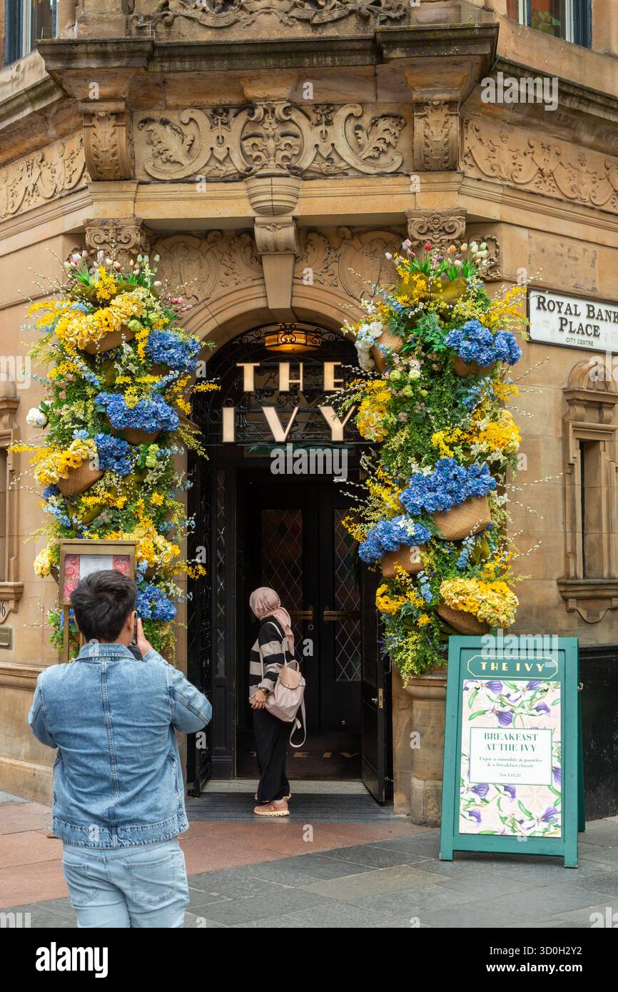 The Ivy, a restaurant located on Buchanan Street,Glasgow, Scotland Stock Photo
