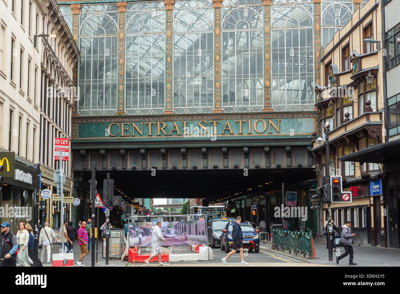 Glasgow Central railway station in Scotland Stock Photo