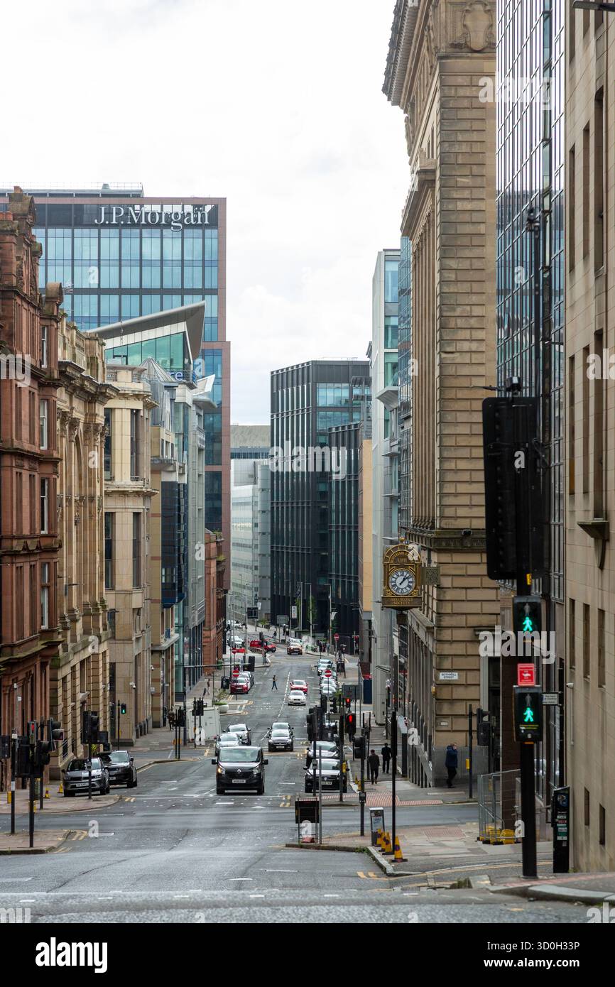 Blythswood Street, Glasgow, Scotland Stock Photo