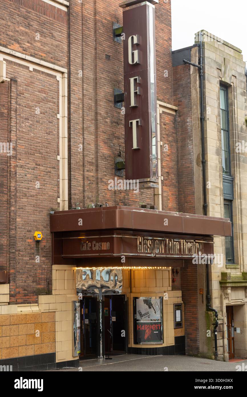 The Glasgow Film Theatre (GFT), an independent cinema located in Glasgow, Scotland. Stock Photo