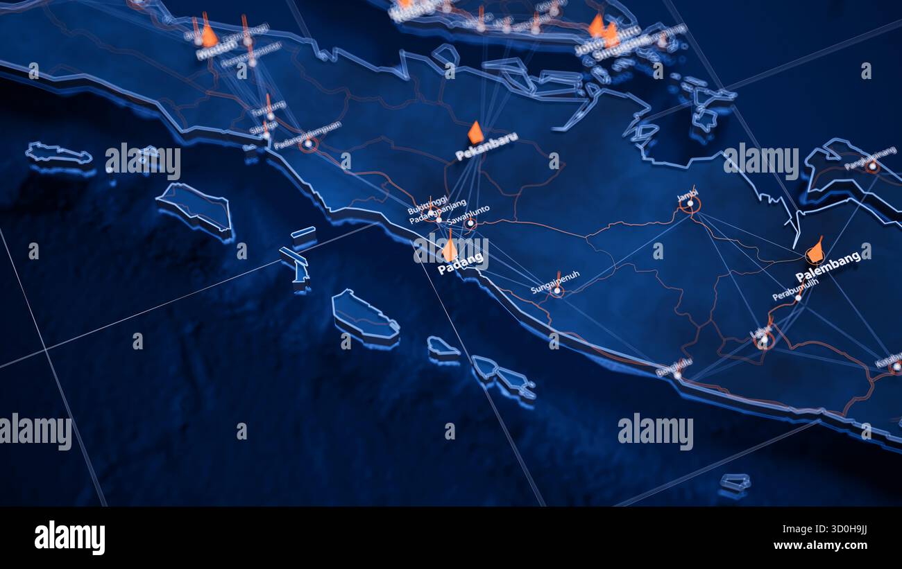 Visual Map Data Business data visualization indonesia map hi-res stock photography and ...
