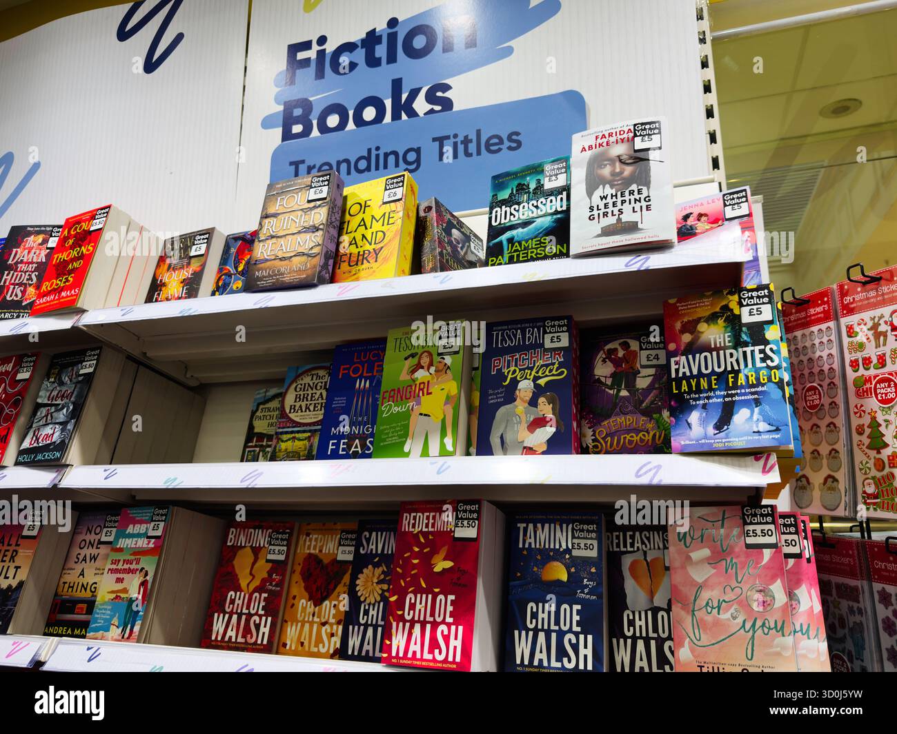 Manchester, UK - September 26, 2025: Bookstore display with Obsessed by ...