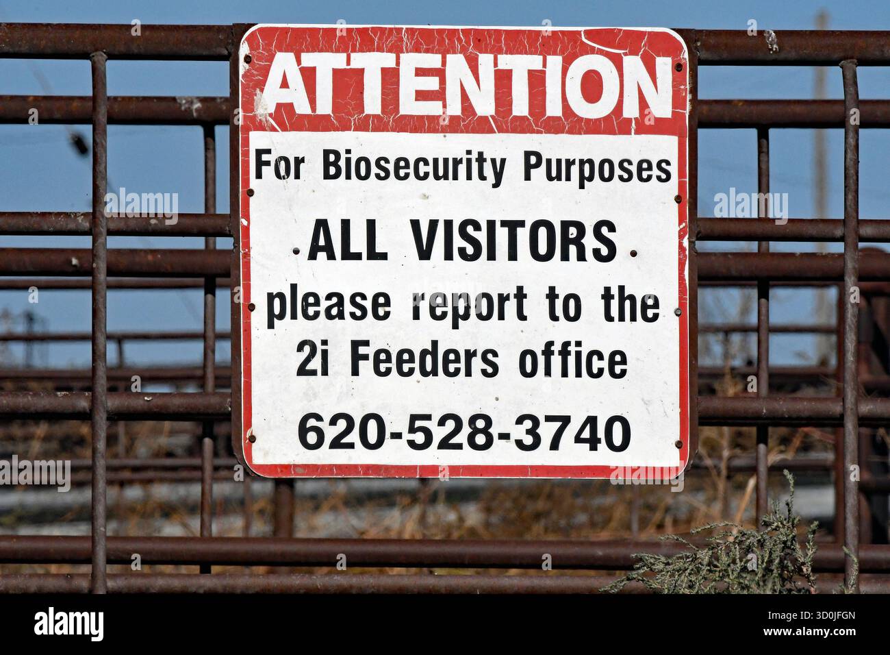 Signs4Safety Farm Biosecurity Sign - "Warning - Please Phone Office" (BSF-2007-CS)