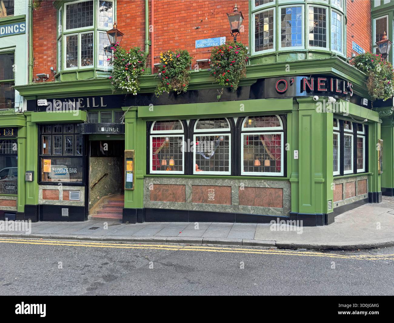 Dublin, Ireland - October 22, 2025: O'Neills Pub and Kitchen near Grafton Street, Dublin. Stock Photo