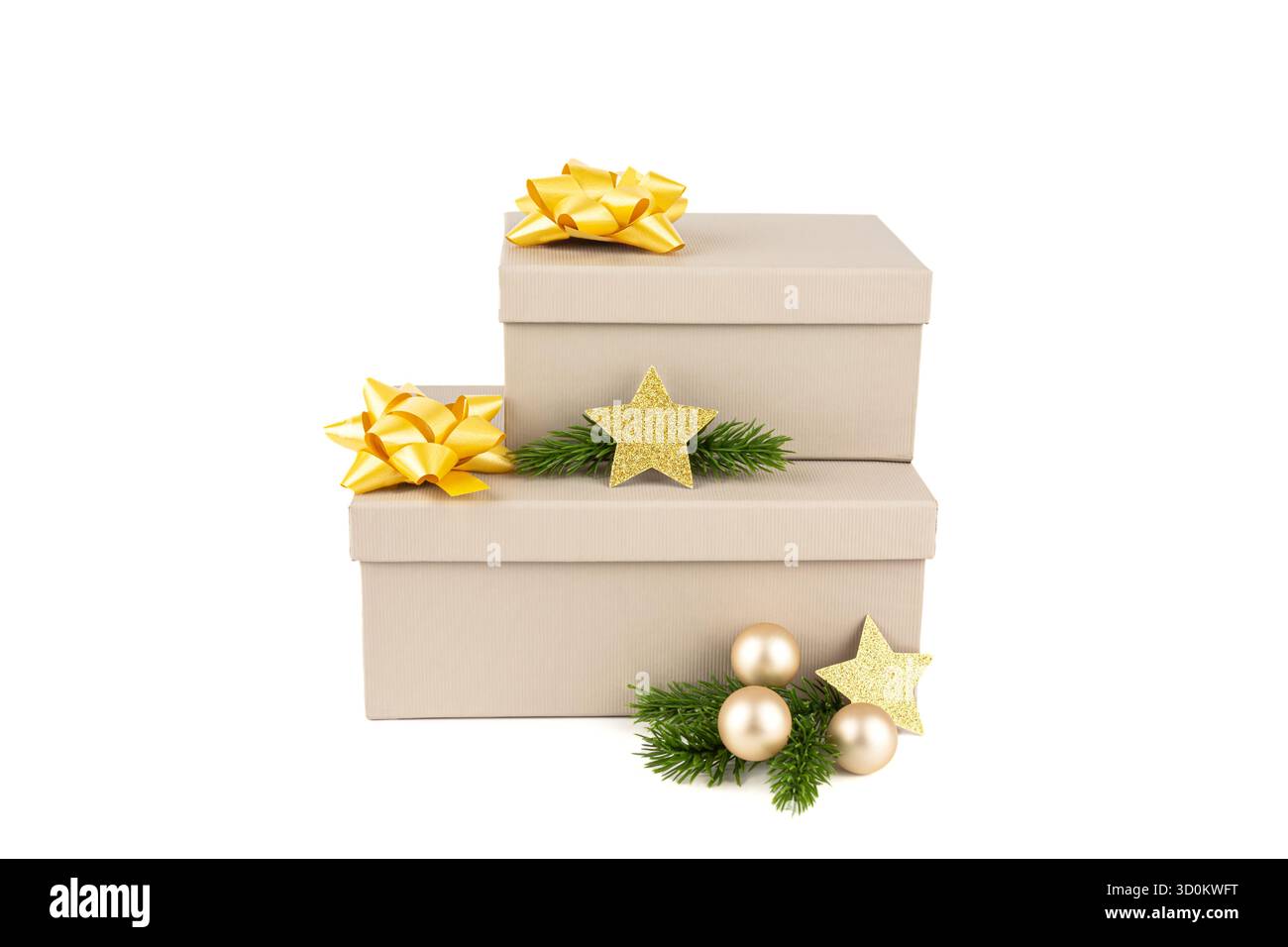 Golden stars on green Cut Out Stock Images & Pictures - Alamy