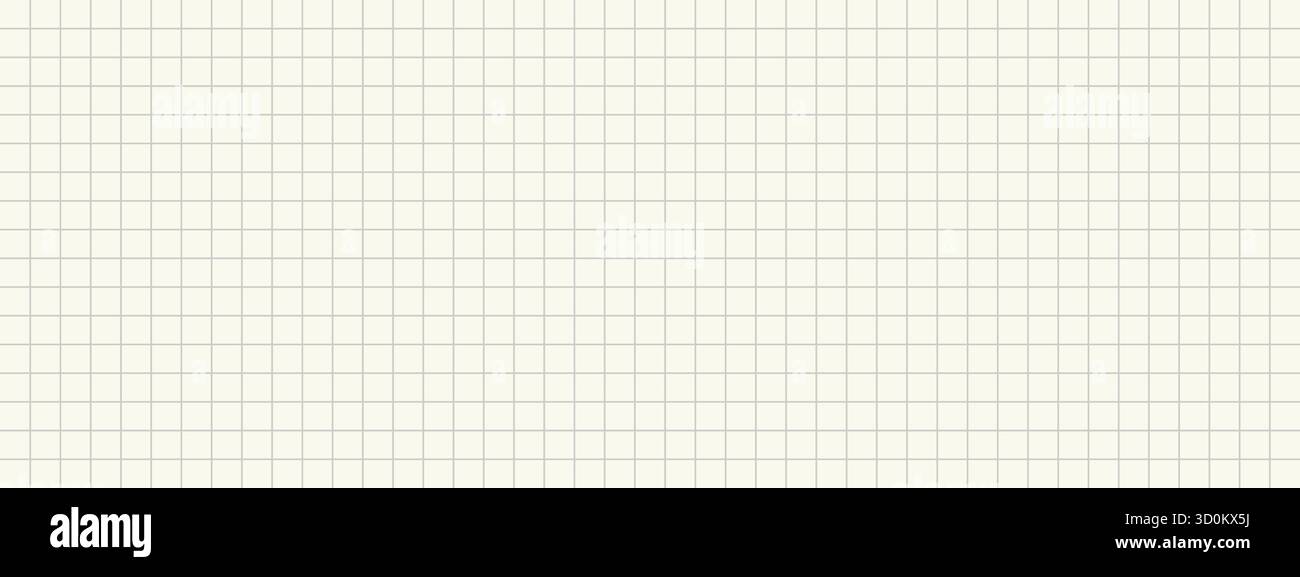 Grid paper pattern for bullet journal. Minimalist graph notebook background Stock Vector