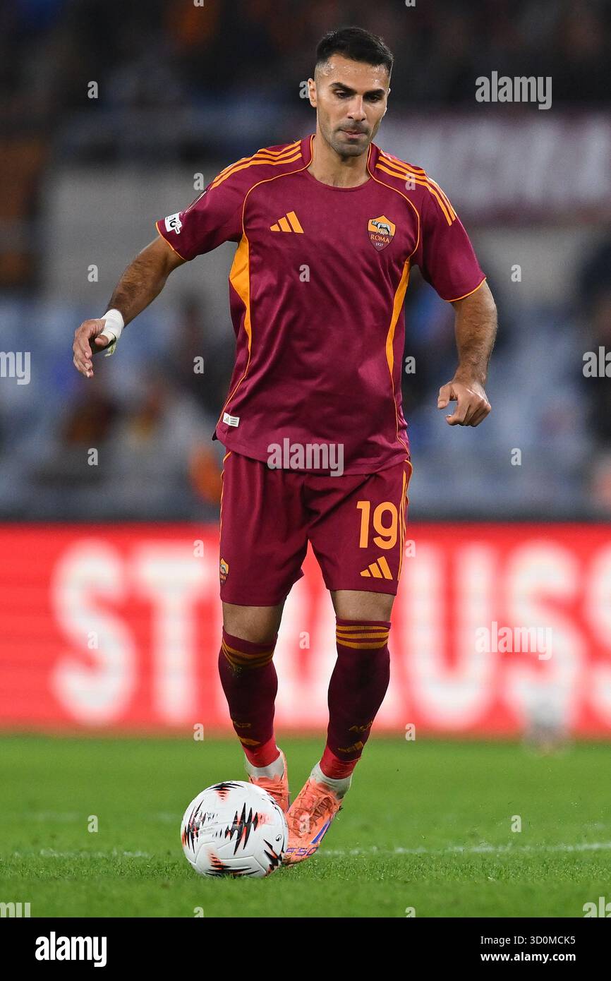 Zeki Celik of A.S. Roma is in action during the UEFA Europa League ...