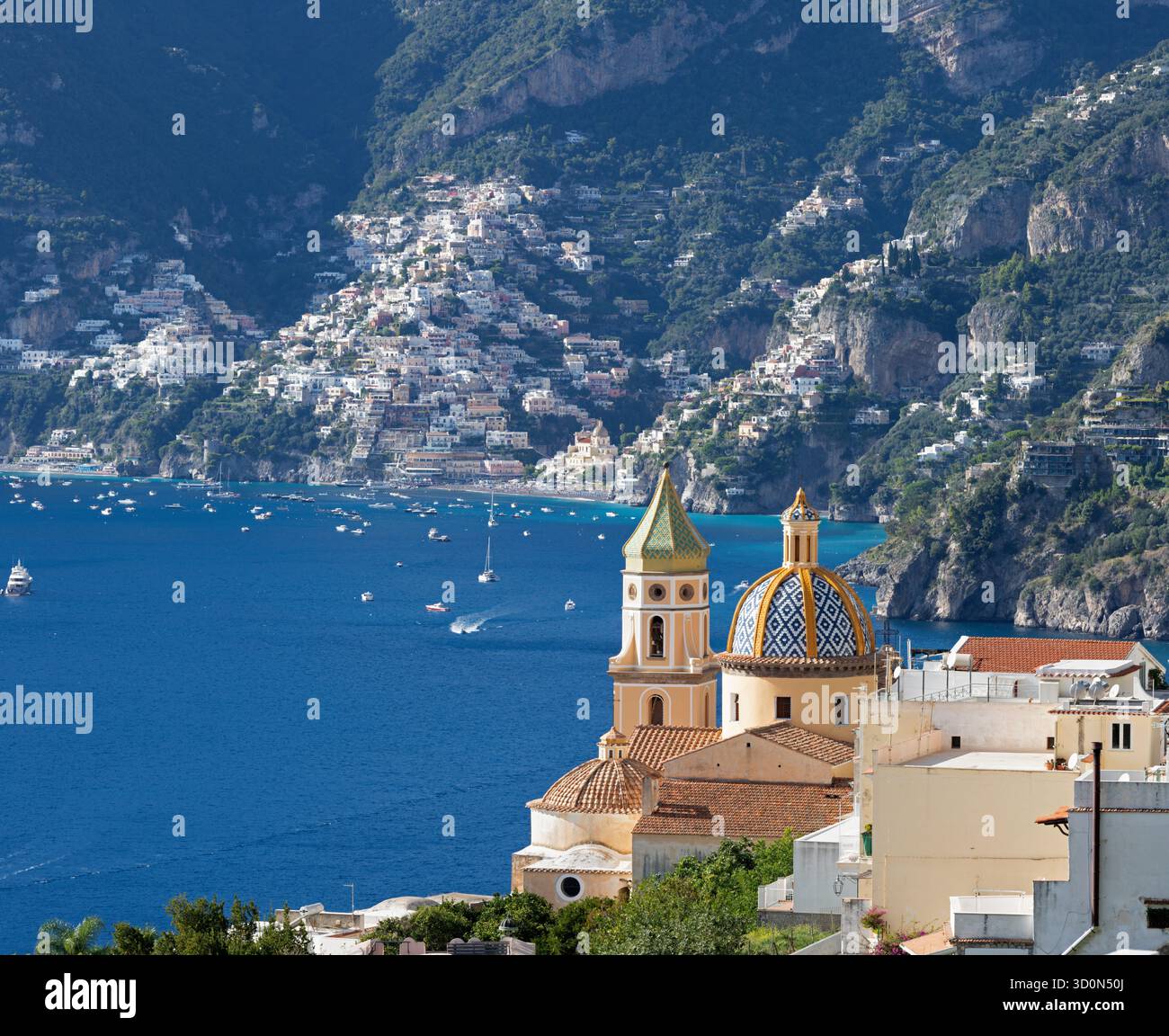 Amalfi coast italy praiano hi-res stock photography and images - Alamy
