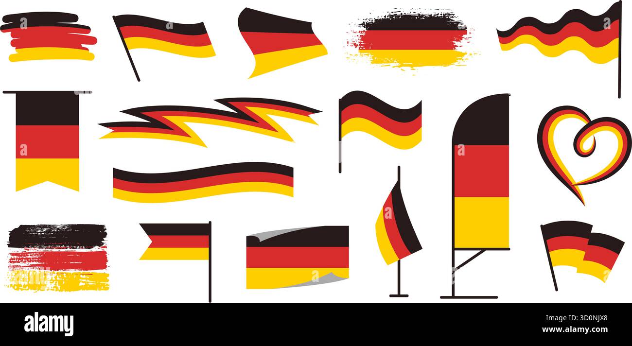 Germany Flag Ruler German flags. Germany banner design, FRD national patriotic symbol in ...