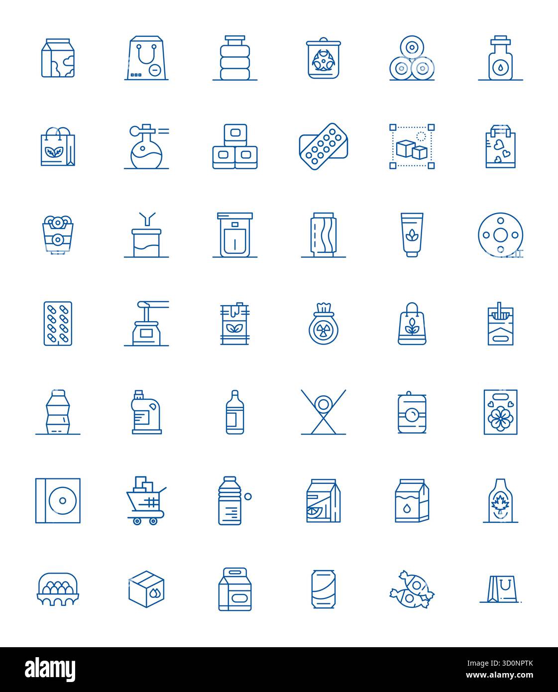 Handcrafted collection featuring 42 Bold Line vector icons for ...