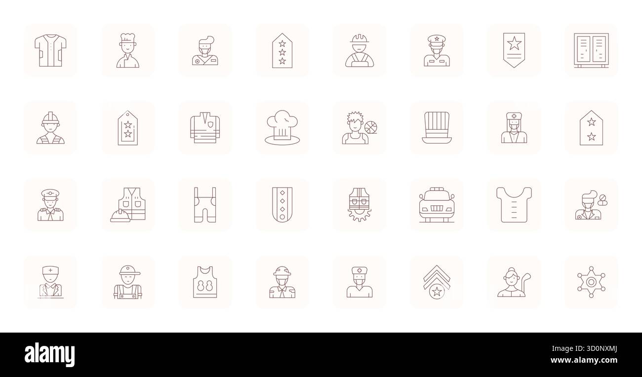 State-of-the-art bundle featuring 32 Grid Fitted vector icons inspired ...
