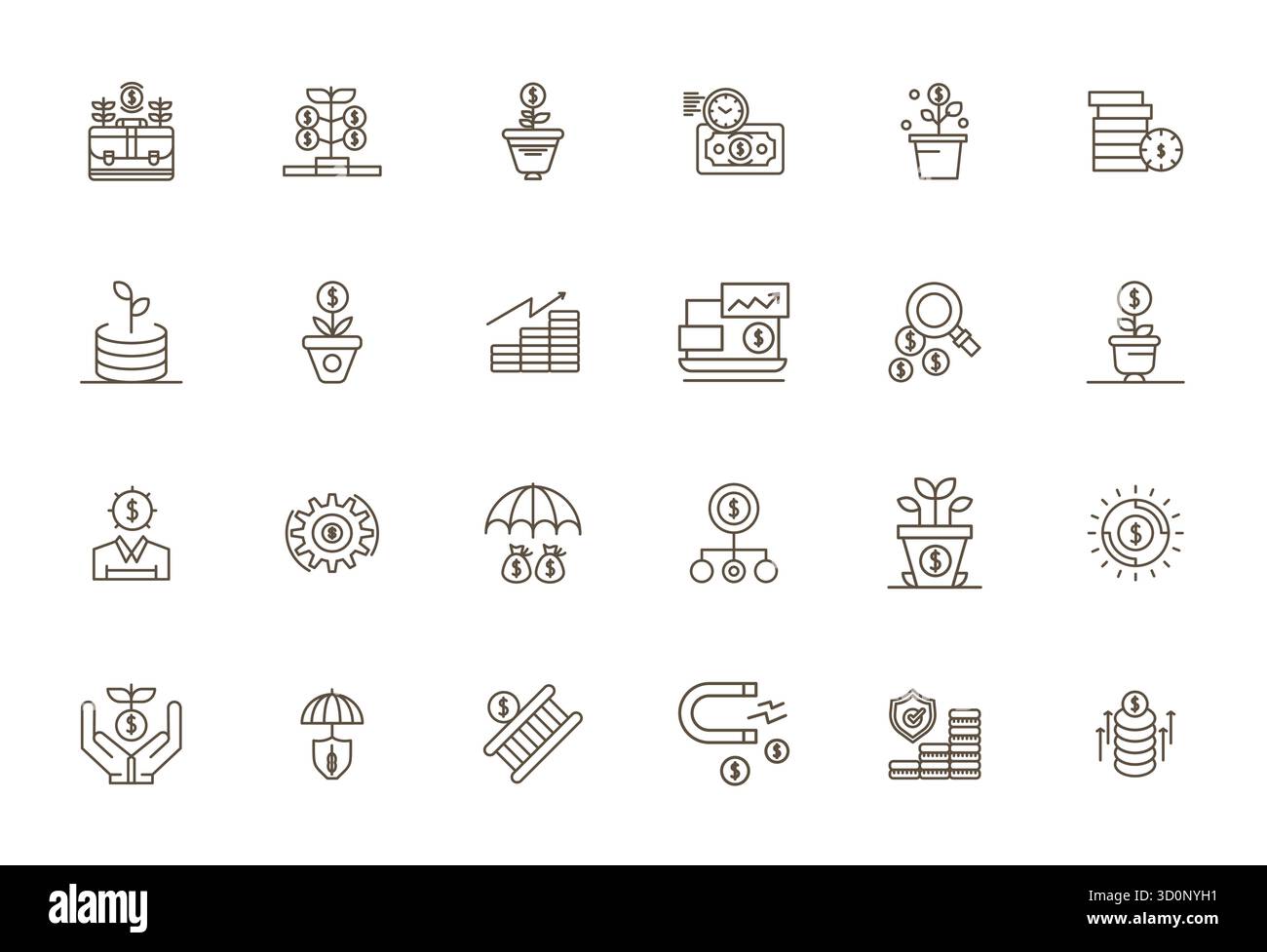 Masterfully created 24 vector icons representing Returns in Bold Line design, featuring 256x256 Editable resolution for exceptional visual quality. Stock Vector
