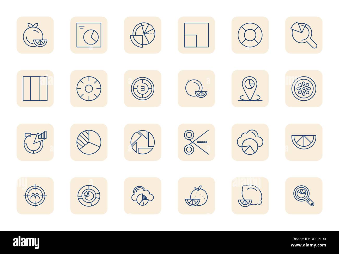 Comprehensive bundle featuring 24 vector icons in Regular Bold Outline ...