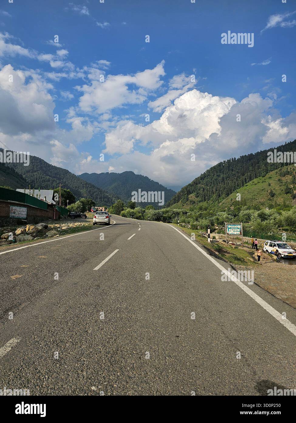 Kashmir: Heaven on Earth. Chasing the mountains and the sun. Nature's masterpiece in Kashmir. Lost in the paradise of the North. - Smartphone Captured Stock Image