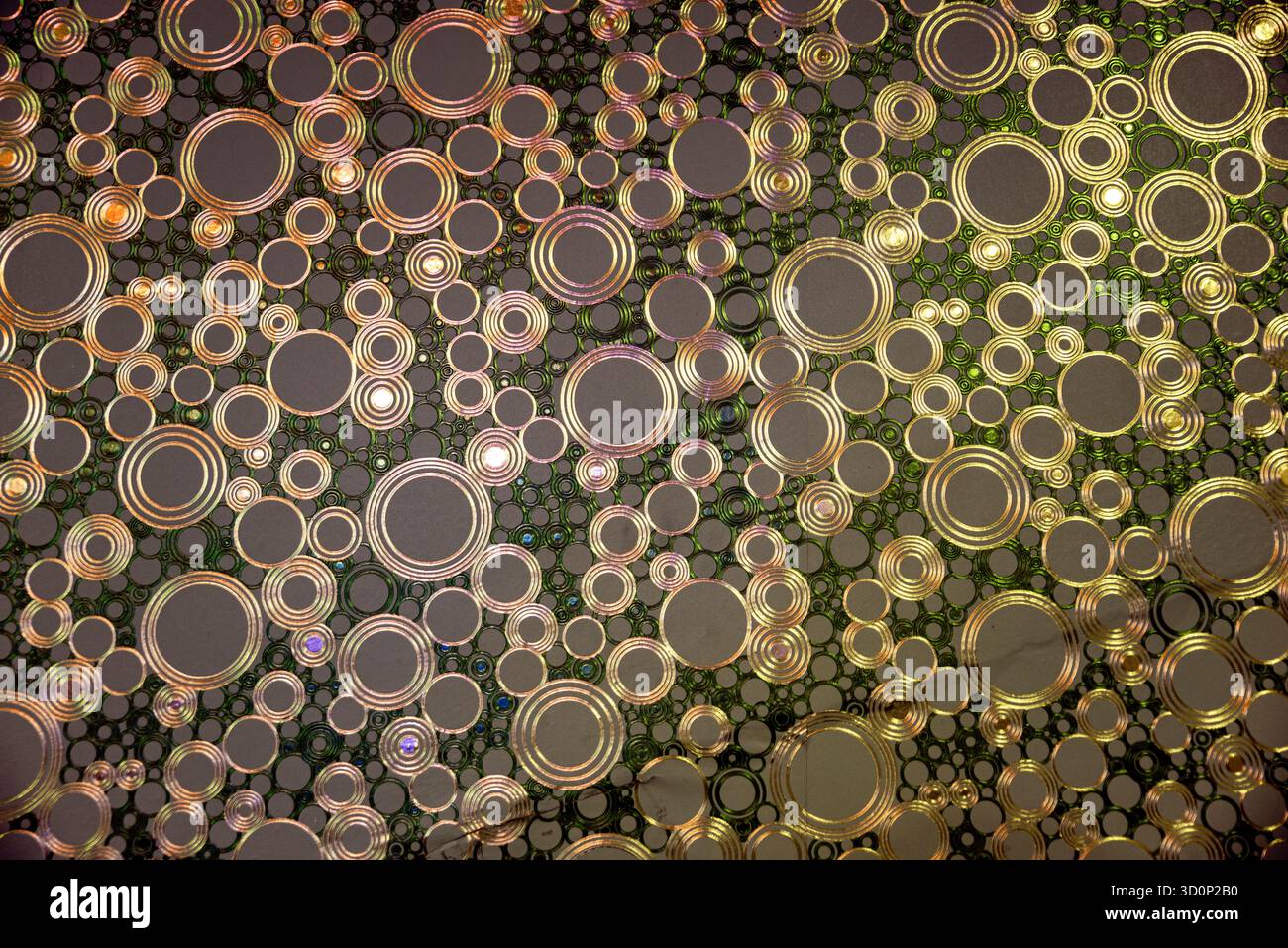 Texture In Circles Abstract Bubbles Of Circles In A Colorful Oil Film Pattern For Creative ...
