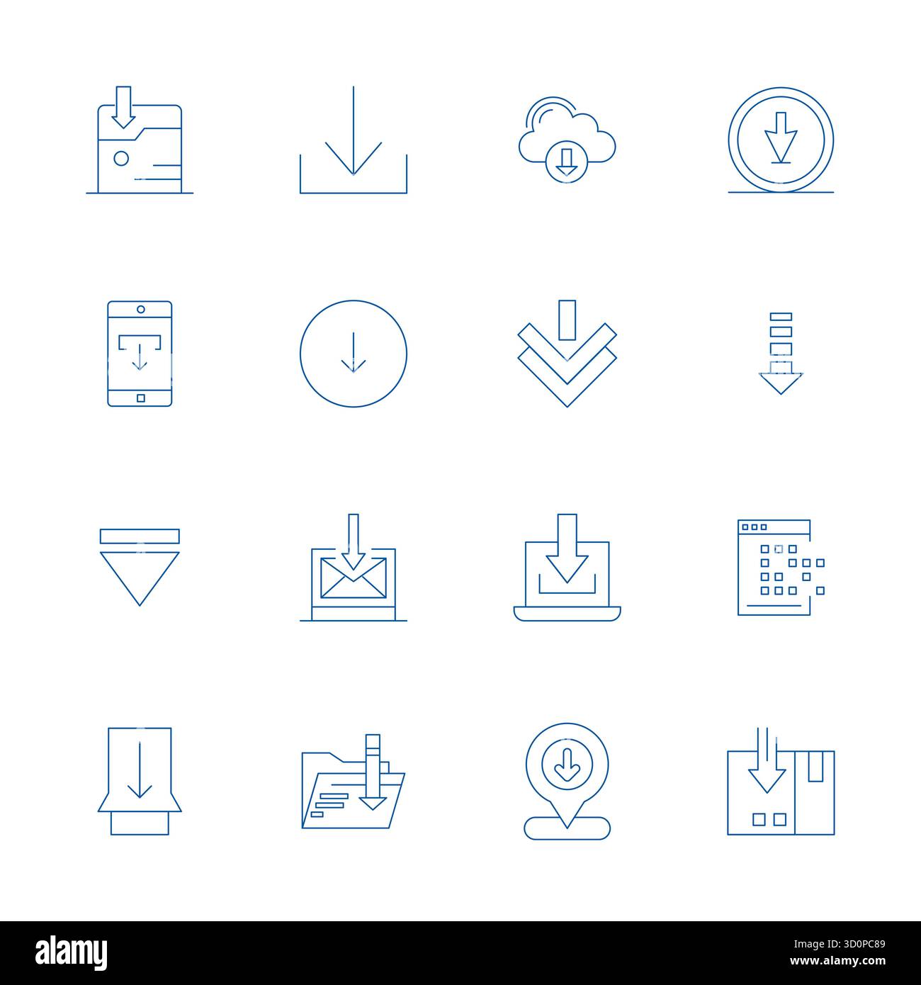 Unlock 16 Thin Line Detail Enhanced vector icons inspired by Data ...