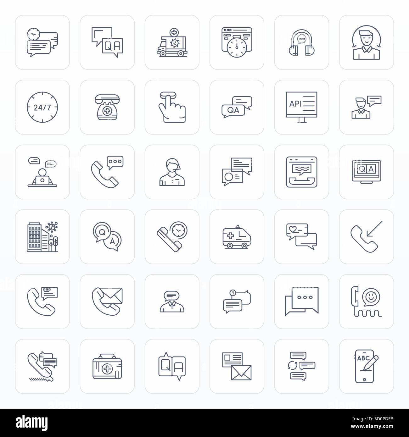 State-of-the-art bundle featuring 36 Display Perfect vector icons ...