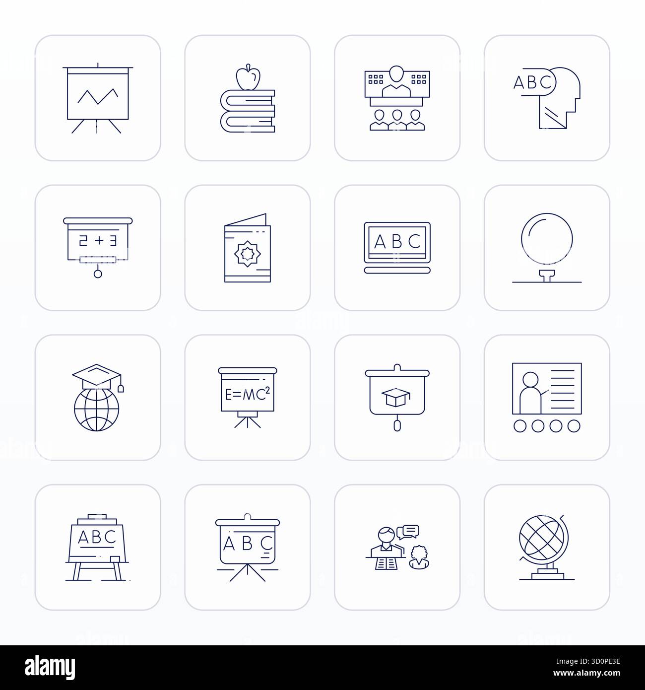 Comprehensive toolkit of 16 vector icons themed around Teaching ...