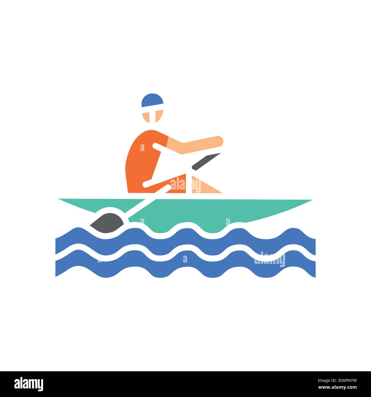 Handling rowing boat Stock Vector Images - Alamy