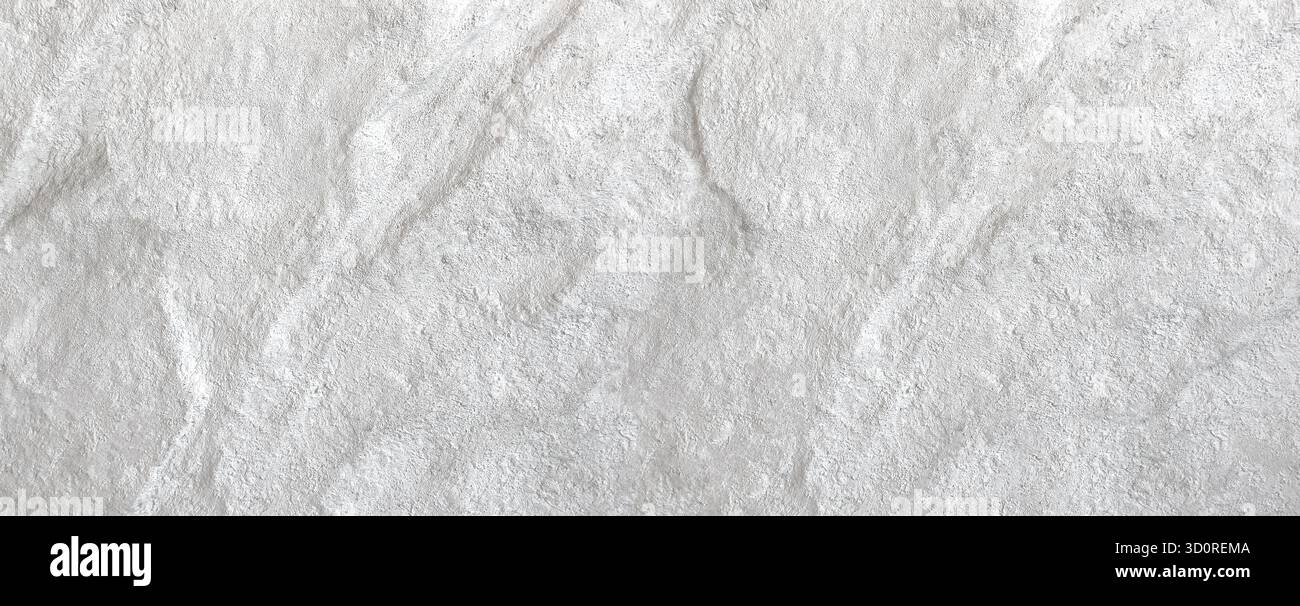 White uneven plaster wall creating a rough abstract texture for backgrounds Stock Photo