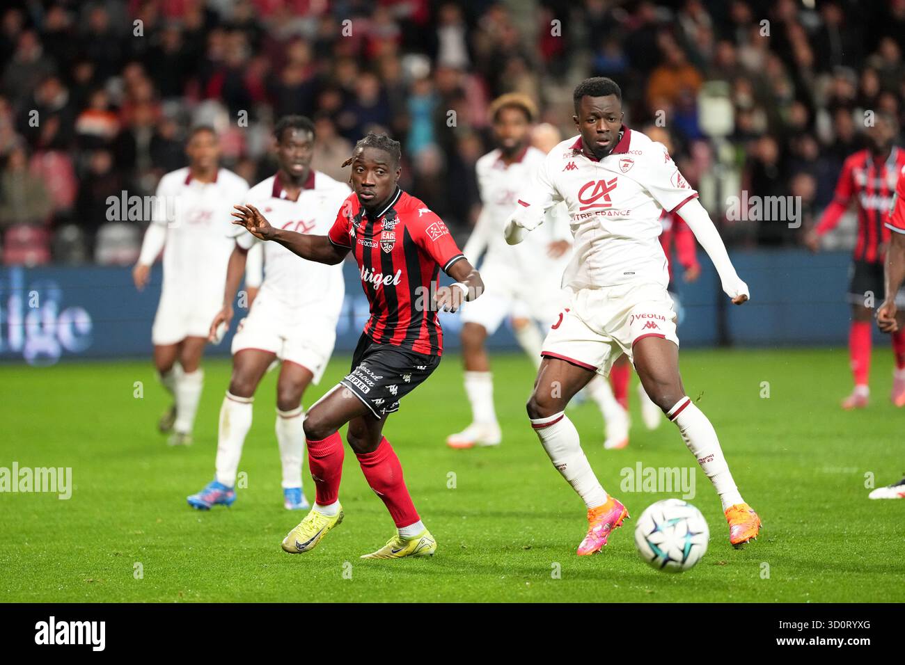 11 Amadou SAGNA (eag) - 15 Cheick Oumar KONATE (cf63) during the Ligue ...