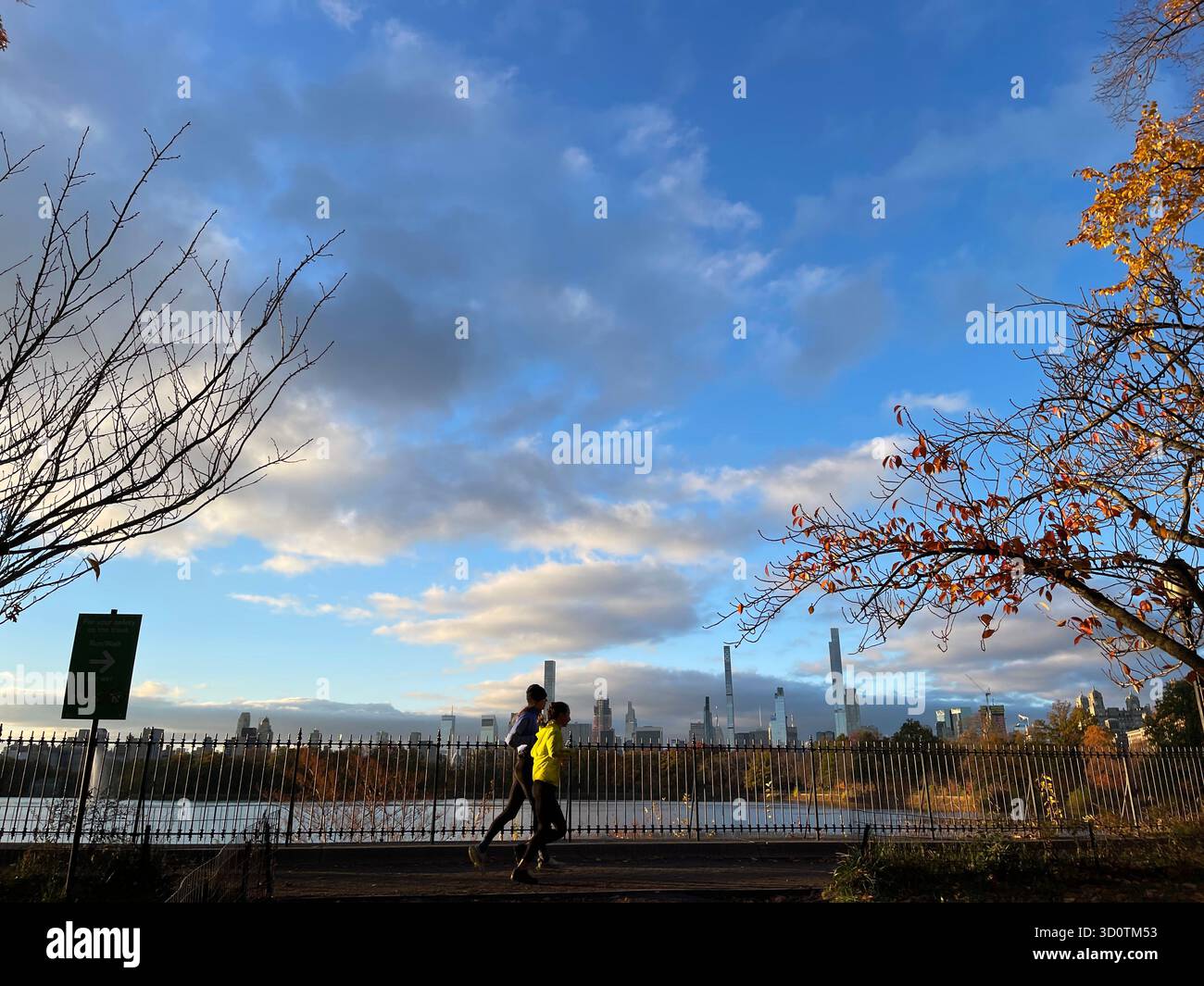 The Reservoir, Central Park NYC — peaceful and full of energy in every season. - Smartphone Captured Stock Image