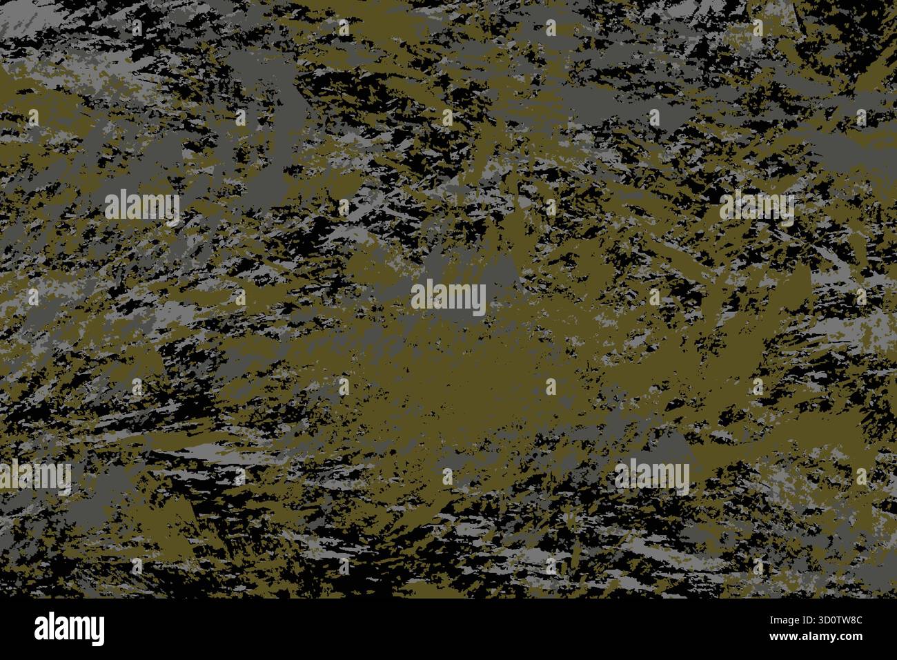 Chaotic Olive Green and Grey Distressed Abstract Texture. - Stock Image