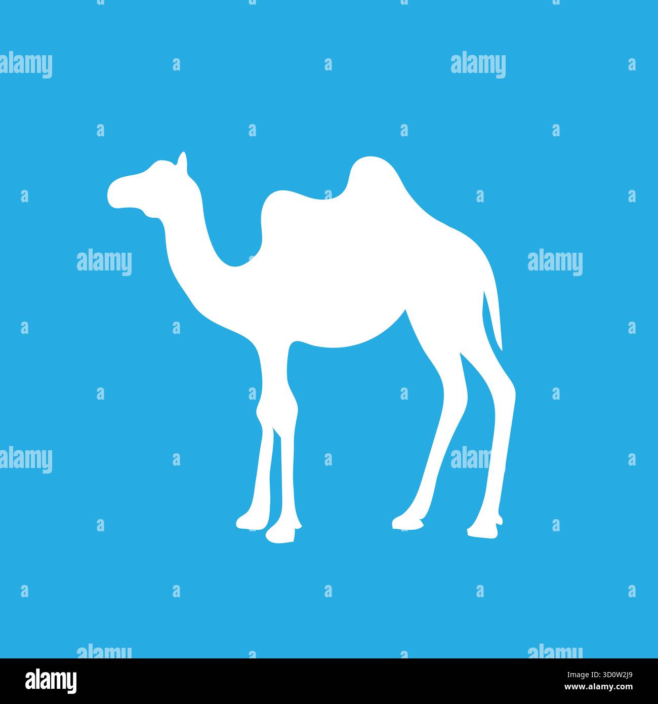 Camel animal silhouette. Vector image illustration design. Stock Vector