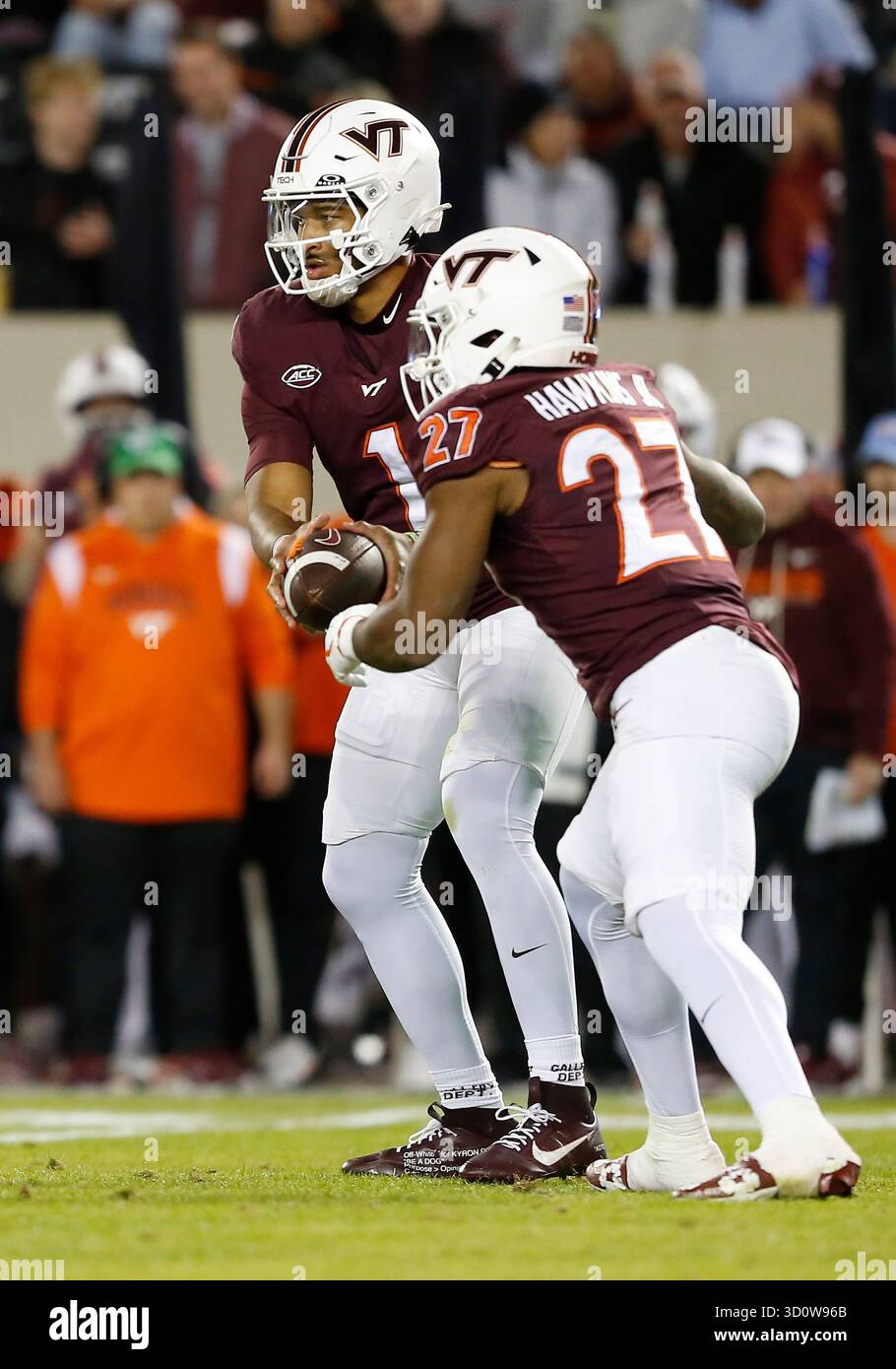 BLACKSBURG, VA - OCTOBER 24: Virginia Tech Hokies quarterback Kyron ...