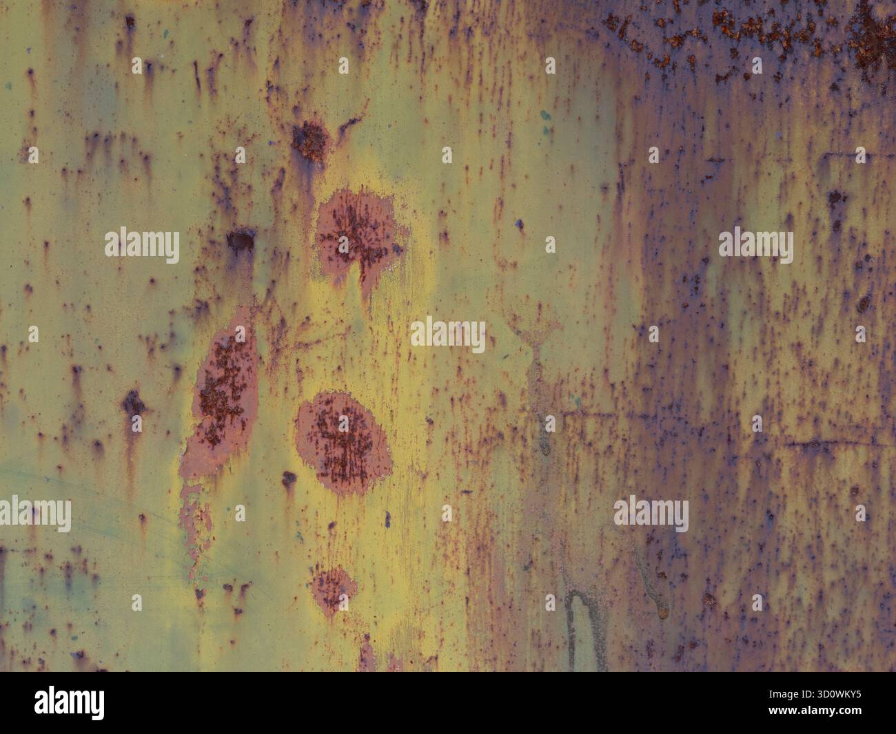 Rusty metal texture. Rusty painted metal surface texture. Rusted background. Stock Photo