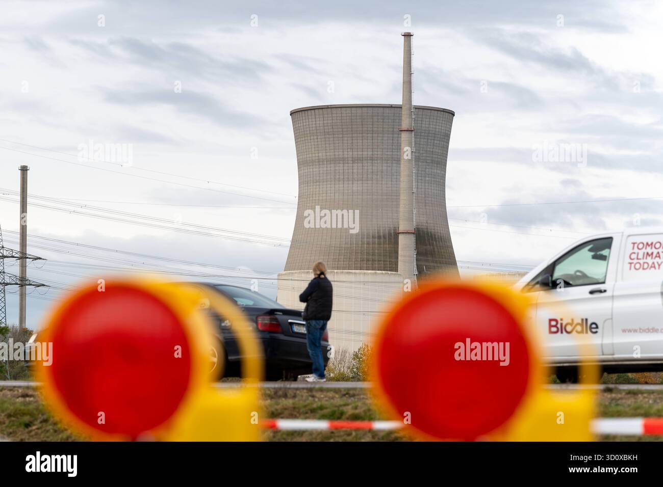 Gundremmingen, Bavaria, Germany - October 25, 2025: The nuclear power ...